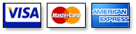 We accept Visa & Amex credit cards